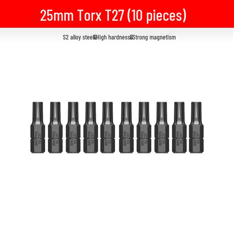 Compact Electric Screwdriver Bit Set: Phillips, Slotted, Torx, Hex, Strong Magnetic Power Drill, S2 Magnetic Bits.