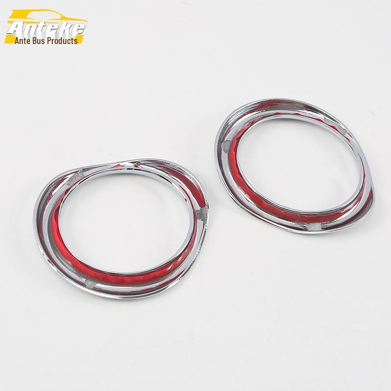 Ize Front Fog Light Ring Decorative Frame: Stainless Steel Bumper Anti-Collision Trim
