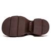 Fashion GKTINOO Retro Thick Soled Pumps Genuine Leather Wedges Shoes 2025 New Round Toe Versatile Women's Platform Shoes