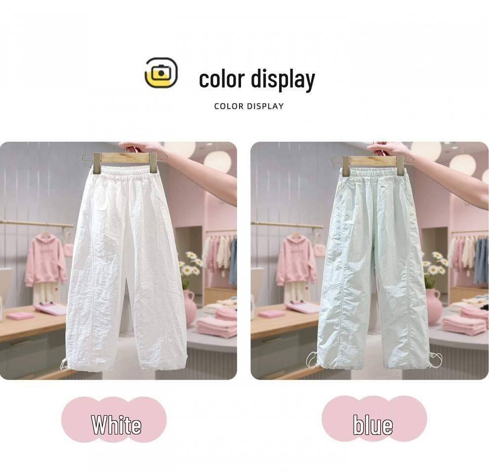 Summer 2026 Girls' Quick-Dry Mosquito-Repellent Casual Pants