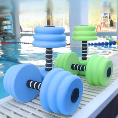 2Pcs Aquatic Dumbbells Water Exercise Foam Dumbbells Pool Weight Workout Equipment Fitness Aqua Dumbbell Water Aerobics Gear