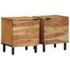 Nightstands 2 pcs. 40 x 33 x 46 cm Solid Acacia Wood