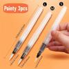 3-18 watercolor brush set, white nylon, with water storage function, DIY painting tools, suitable for school and outdoor use