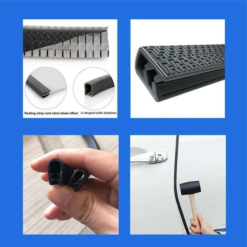 Universal Car Door Edge Guard - Anti-Collision Strip with Adhesive Backing, Scratch Protection for Vehicle Doors (Easy Install)