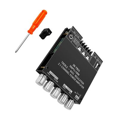 ZK-TB21 TPA3116D2 Bluetooth-compatible Subwoofer Amplifier Board 50W+50W 100W 2.1 Channel Power Stereo Bass Amplifier
