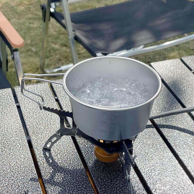 Portable 304 Stainless Steel Camping Bowl with Hook