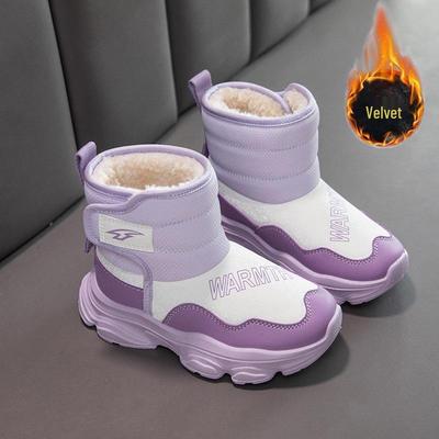 Mädchen Schneestiefel für den Winter 2025, mittelhoch: Rutschfest, Wasserdicht, Dick & Warm