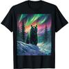 Grizzlybär unter den Nordlichtern – Wildnis Natur Kunst T-Shirt