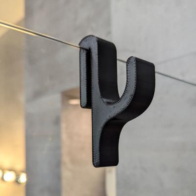 Shower Door Hook No Drill Anti-Scratch Protection Universal Fit Bath Hanger Easy Installation Bathroom Organizer