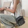 Borsa Quadrata Piccola Borsa da Donna per Cellulare Borsa a Spalla in Denim Borsa a Tracolla da Pendolare