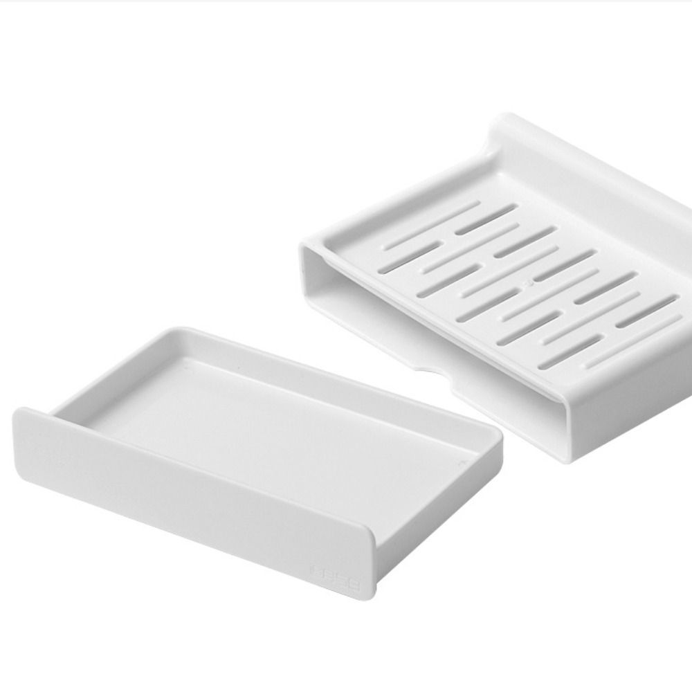 Sturdy Structure Wall Mounted Soap Dish Double Layer Soap Tray Practical Soap Box  Kitchen