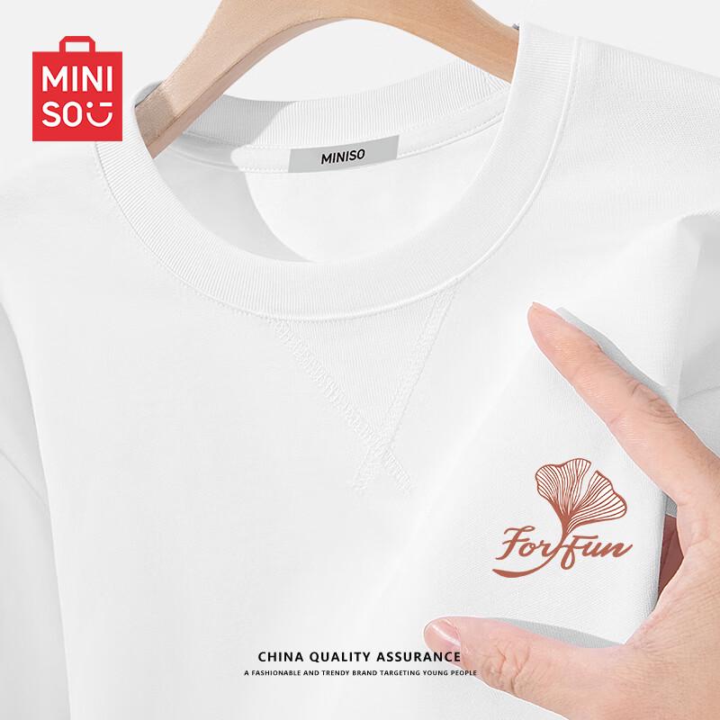 MINISO Men s Pure Cotton Cleanfit Long-Sleeve T-Shirt 3XL