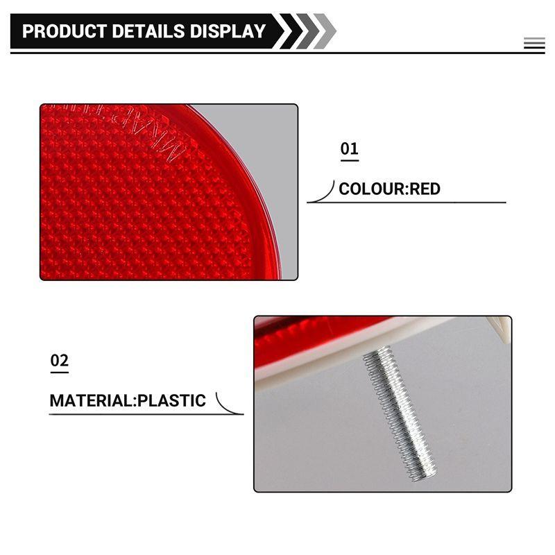 WF-2Pcs Rear Bumper Reflector Rear Bumper Lights For Toyota Corolla Us 2008-2010 Sienna 2011-2014 81910-02030