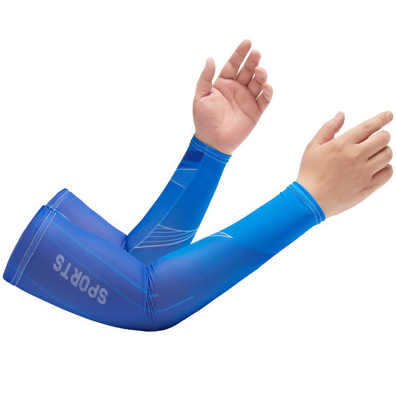Ice Silk Sun Protection Arm Sleeves for Men & Women - Loose-Fit, Plus Size, Ideal for Summer Sports & Driving