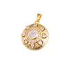 Gold Zirconia Pendant In Various Styles - Fashionable DIY Jewelry Accessory