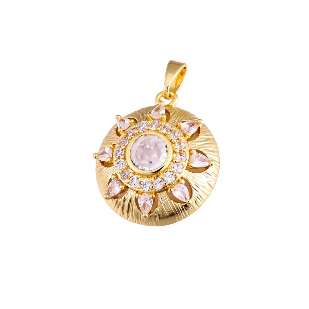 Gold Zirconia Pendant In Various Styles - Fashionable DIY Jewelry Accessory