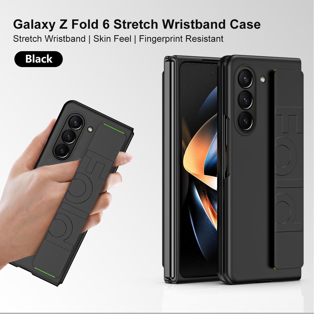 

Еластичний чохол на браслет для Samsung Galaxy Z Fold 6 5 4 3 5G Z Fold 4 Z Fold 6 Fashion Protection Shockproof Skin Feel Cover For Samsung Z Fold 6 чорний