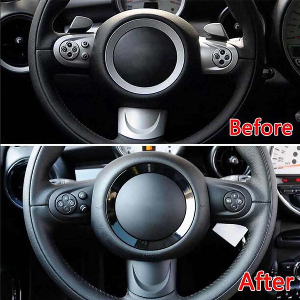 Car Steering Wheel Switch Cover For BMW MINI Cooper R55 R56 R57 R58 R59 R60 R61