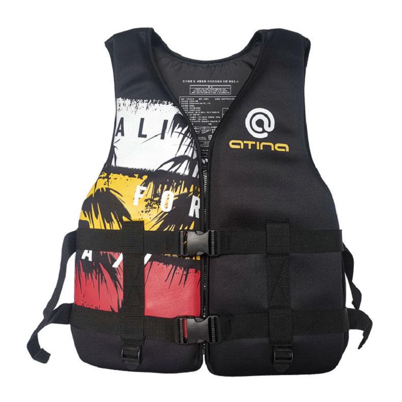 Adult Flood Rescue Life Jacket: Lightweight, High Buoyancy Vest for Fishing, Surfing, Diving.