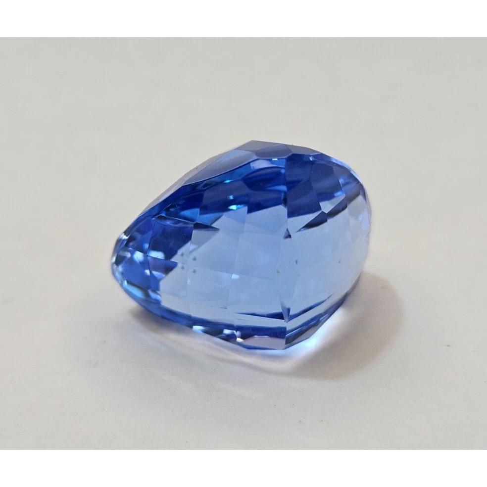 Natural Spinel Blue Use For Different Purpose Trillion Cut 35+ Ct Gemstone