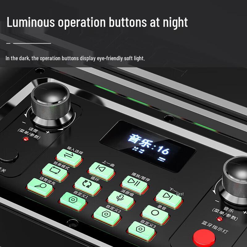 Malata M+9266 Portable Outdoor Bluetooth Karaoke Speaker CN Plug (adapter Included) (CN Version)