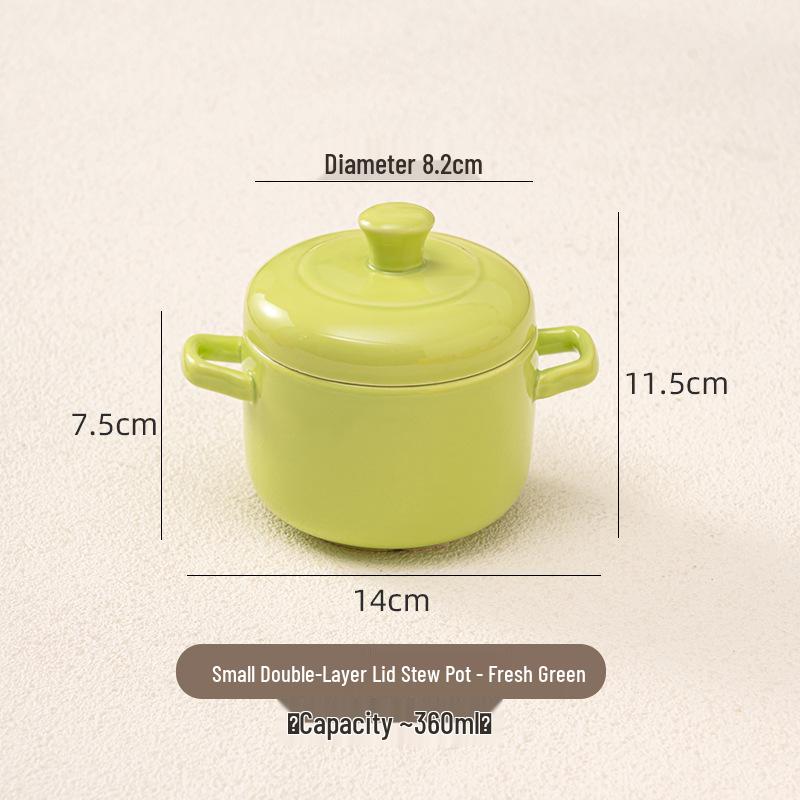 Keramik-Einzelportions-Schmortopf mit Deckel - Slow Cooker & Eierschale