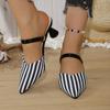 Übergröße Damen Schuhe Geschlossene Zehen Damen Hausschuhe Elegante Kleider Hausschuhe Damen Spitzzehen High Heels Moderne Sandalen