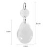 10PCS Water Drop Chandelier Pendant Light Teardrop Beads Hanging Beads Beautiful Prism  Hanging