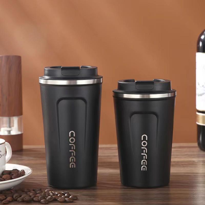 Stainless Steel Vacuum Insulated Travel Mug With Locking Lid 380ml 510ml Double Wall Office Car Home Use