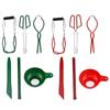 Set di Pinze da Cucina Antiscivolo e Isolanti Termici e Sollevatori per Pentole da 7 Pezzi per una Sicura Preparazione della Marmellata