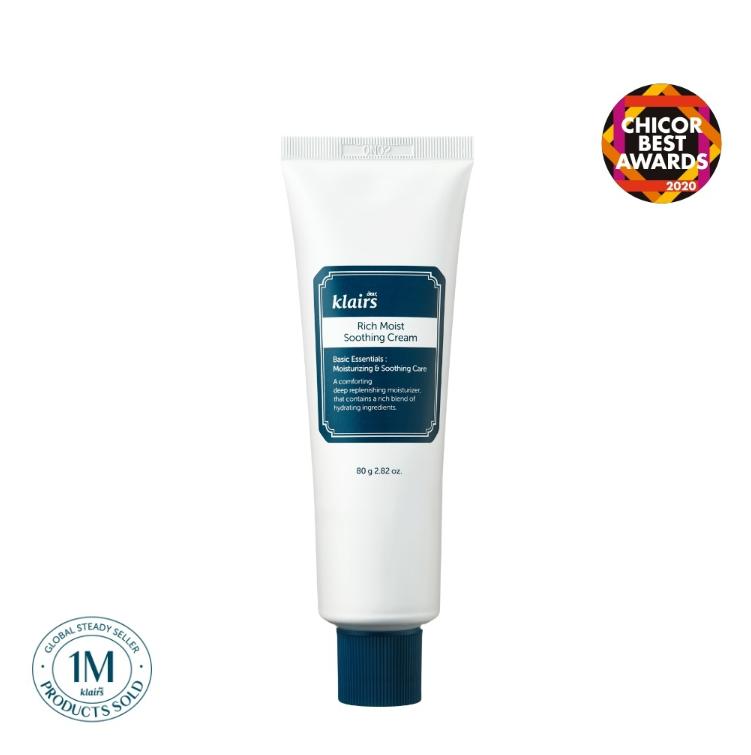 

K-Beauty Увлажняющий крем для сухой кожи – Klairs Soothing Cream 80г 80g