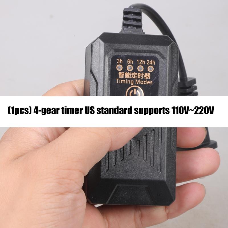4 Setting Timers Outlet 110V 220V 100W Daily Auto On/Off For Lights Fan Aquariums