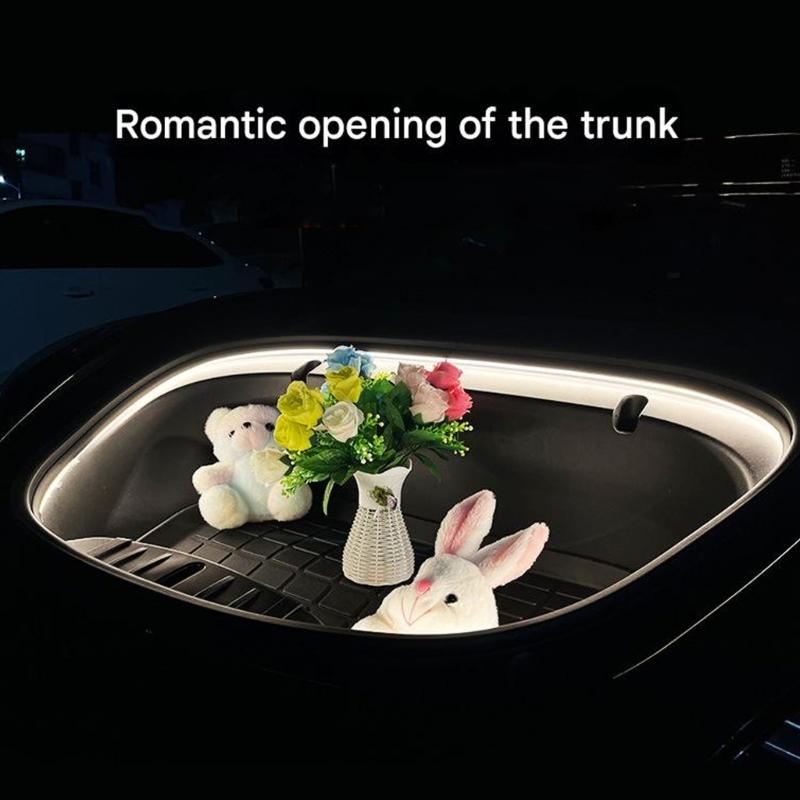 Quick Install Car Frunk Decorative Atmosphere Light Feature Bright LED Illumination For 3 Y Low Power Consumption