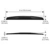 Secchuu Car Exterior Door Carbon Fiber Silicone Collision Carmate Rearview Mirror Side Door Bumper Protective Door Protectors for Pack of 4 Guards,
