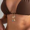 Ocean Series Scallop Conch Pendant Charm Set, Beach Style Clothing Suspender Pendant Accessories For Women