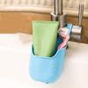 Candy Colors PVC Plastic Soap Dish Silicone Sink Drain Rack Sink Hanging Storage Bag  Kitchen