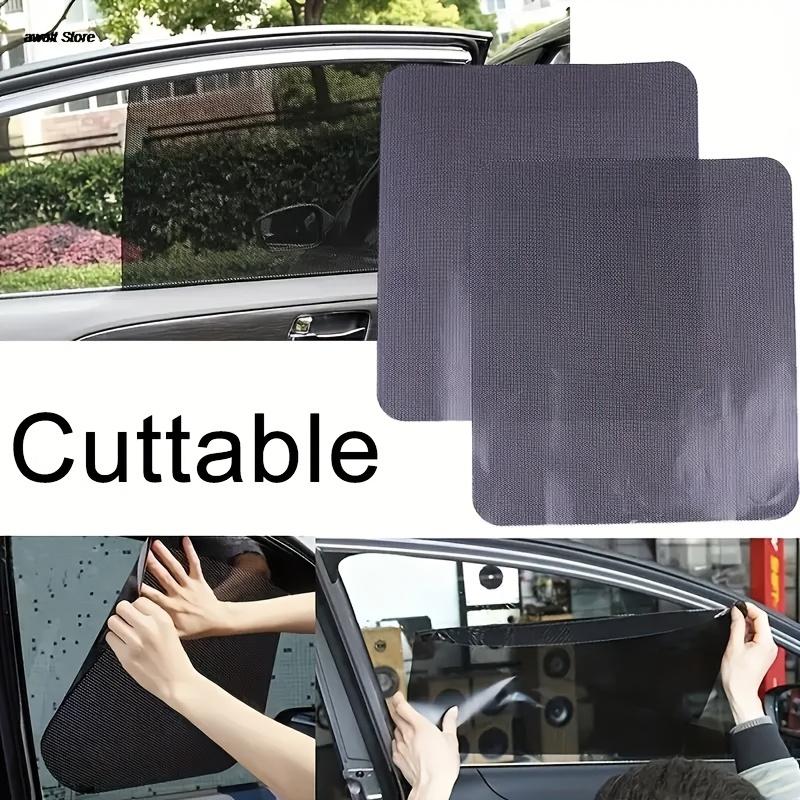 4Pcs Car Sunshade Set, Black Mesh Stickers, Static Cling Side Window Shades, Sun Protection Film