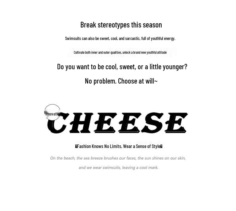 Bikini: Cute European American Style, Sexy Two-Piece Swimsuit for Women