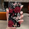 For Samsung S21 Ultra Case Clear Casing Fashion Butterfly Flower Soft TPU Silicone Cover For Samsung Galaxy S20 Ultra Phone Case