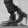 Couples High Quality Casual Platform boots new designer shoes men motorcycle ankle Boots British high-end men boots botas hombre