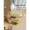 CAMUZ Amber Glass Lunch Box with Utensils