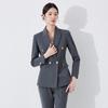 Women's Professional 2025 High-End Blazer Pant Suit Set for Workplace Interviews - Spring Collection