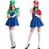 Women's Super Mario Bros Luigi Costume With Breathable Spandex And Exquisite Workmanship