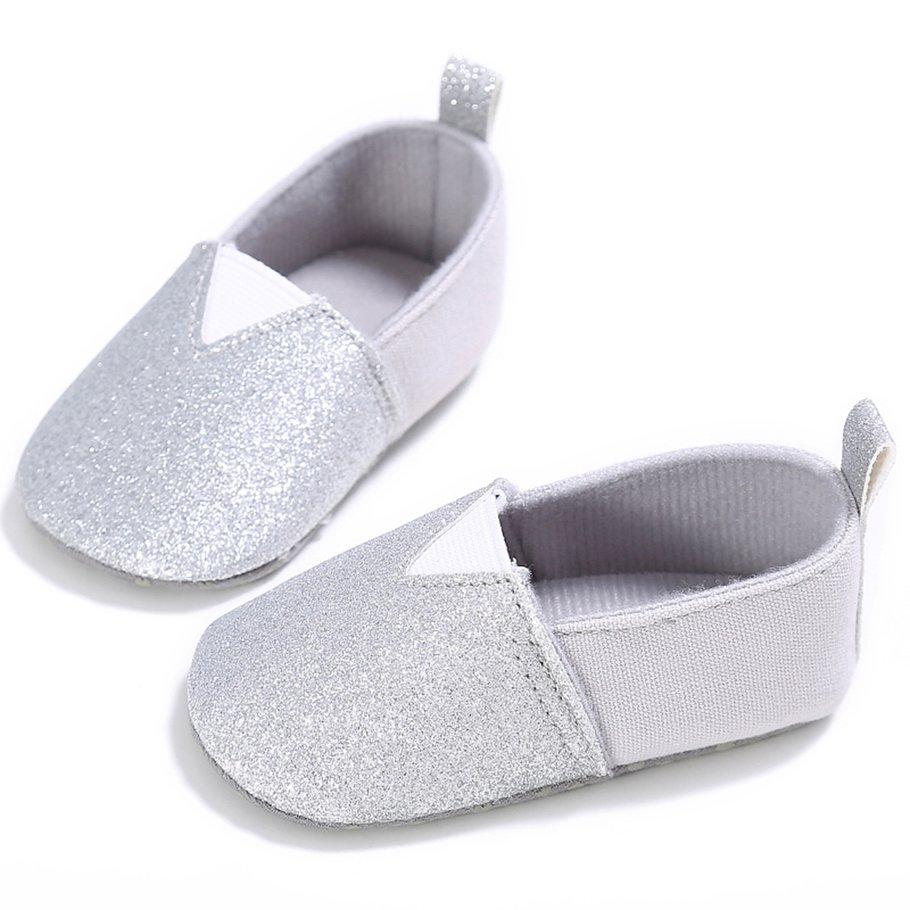 Schöne Neugeborene Baby Schuhe Erste Wanderschuhe AntiRutsch weiche Sohle lässig glänzend