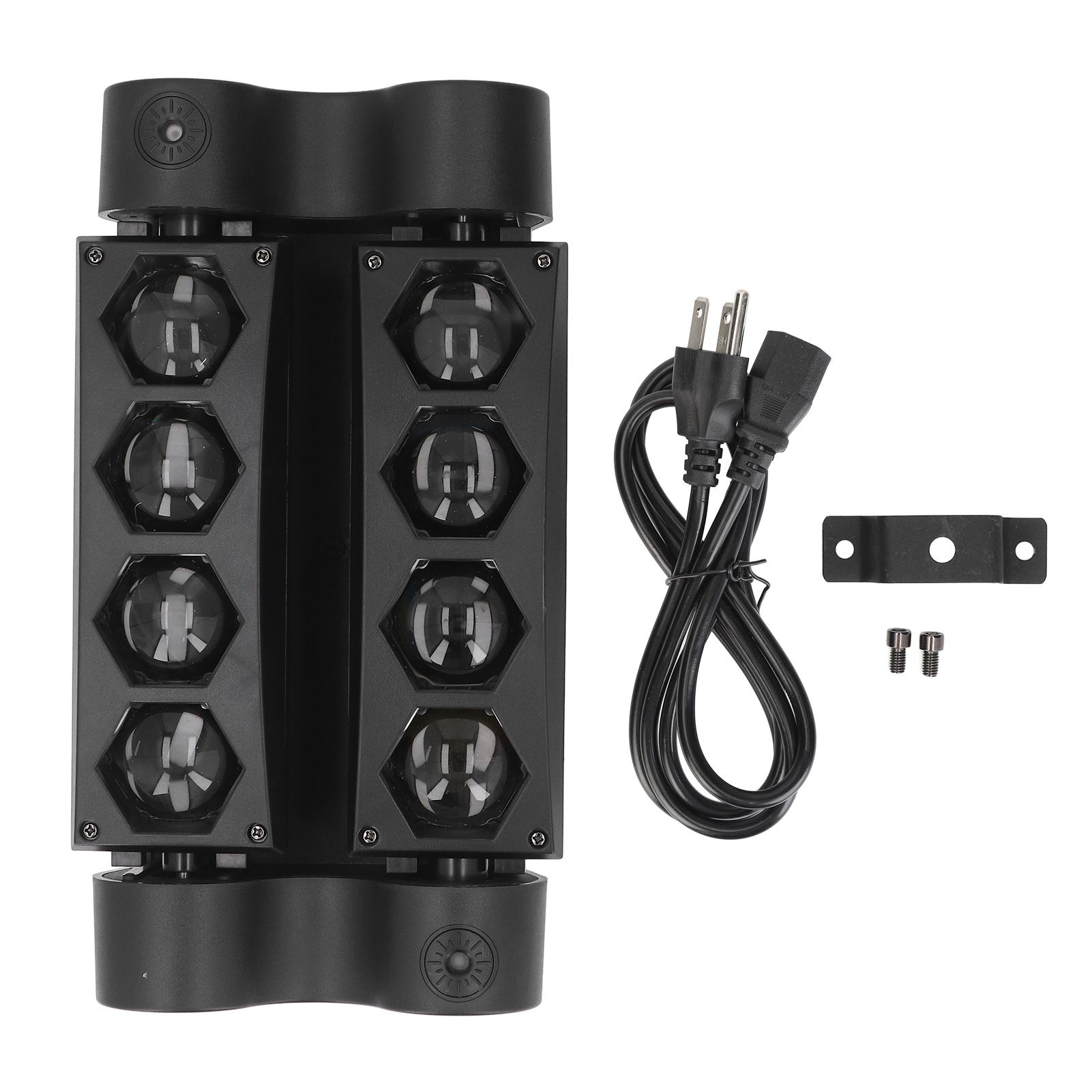 

Светодиодный светильник-паук RGBW 8x3 Вт, движущаяся лампа с бусинами, 7/13 каналов, звуковая активация, управление DMX512 для St. US Plug