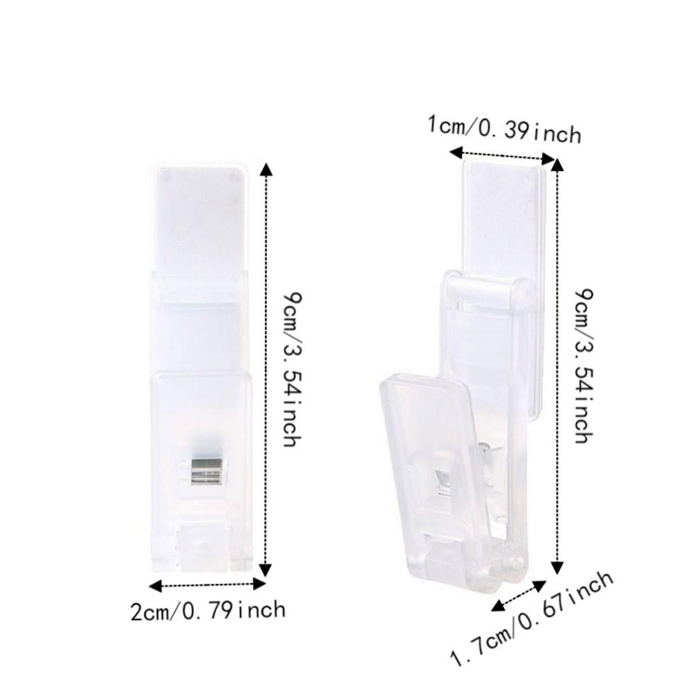 6PCS Plastic Wall Storage Hook No-Punch Glove Clips Practical Dishcloth Clips Living Room