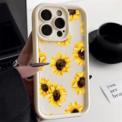 Daisy Flower Handyhülle für iPhone 11 Hülle iPhone 15 14 Pro 13 12 Pro Max XR X XS Max 7 8 15 Plus SE 2020 Soft Candy Color Cover