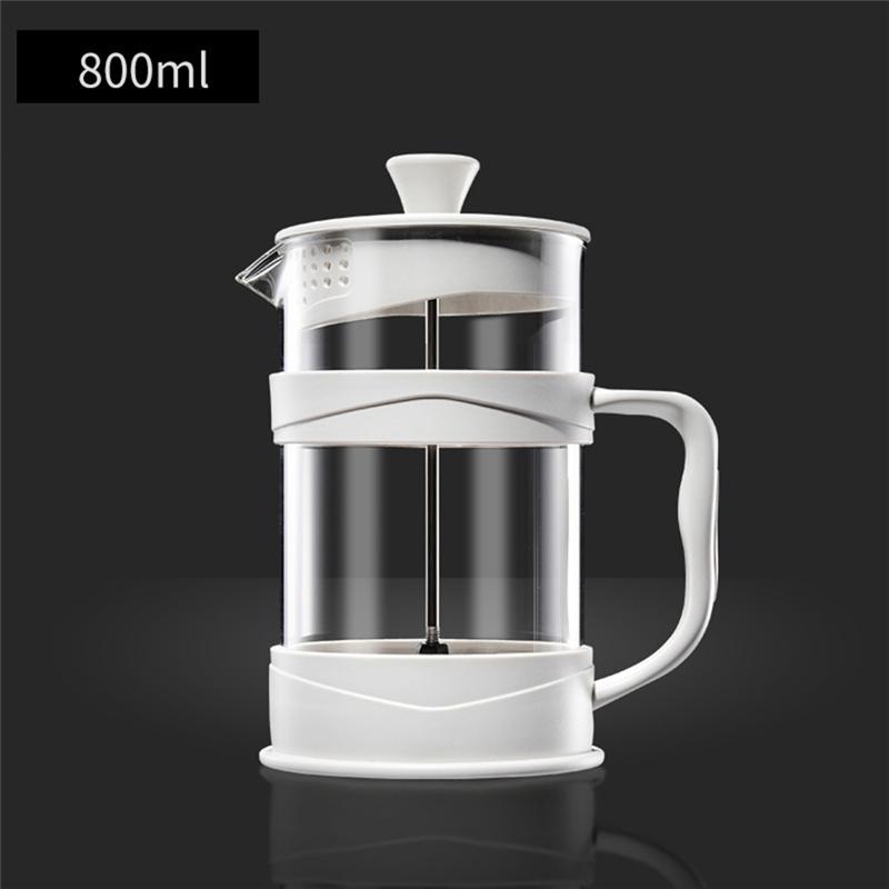 AT19-French Filter Pot For Household Tea Making-Glass Tea Maker Hand With Filter Brewing Cold Brew Pot-Hand-Pour Coffee Pot