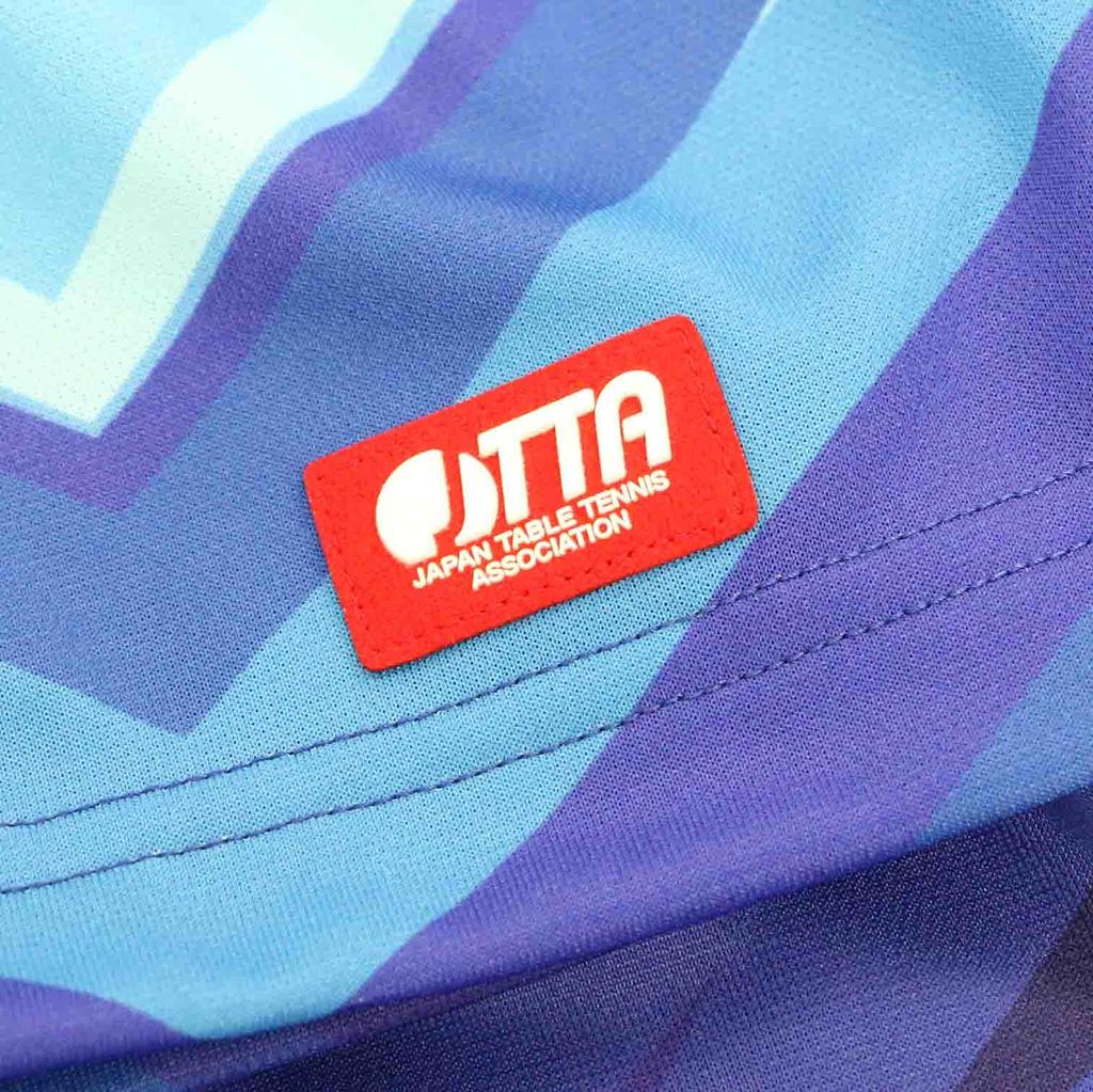 VICTAS Table Tennis Game Shirt JTTA Blue Size 512112 V-OLGS236 Women's, Moisture-Wicking, Quick-Drying, Certified, (5000), 2XS,