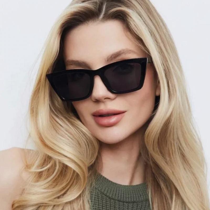 Protective Glasses 3pcs Fashion Women Cat Eye Sunglasses Simple Style Sun Glasses Female Black Lens Design UV400 Driving Eyewear
